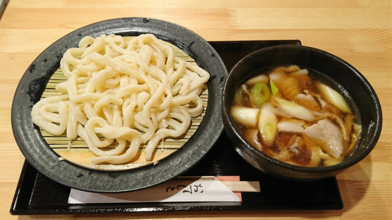 肉汁うどん　かき氷　椛屋